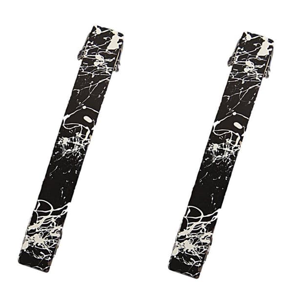 Manuell borste - Husvagnskam - 8113/2 - e Svart/Vit French Tight Bar i handmålad metall