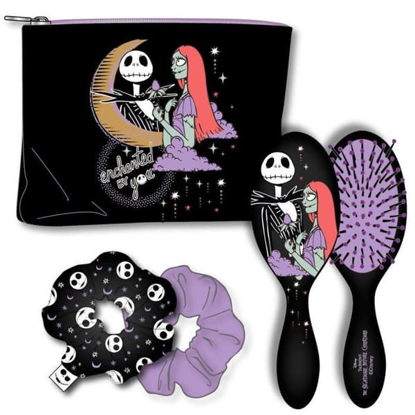 Hårborste med pennfodral för tjejer Cerda Disney Nightmare Before Christmas Jack &amp; Sally