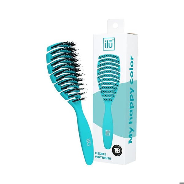 Ilū Easy Detangling Hair Brush Ocean Blue - detanglingborste