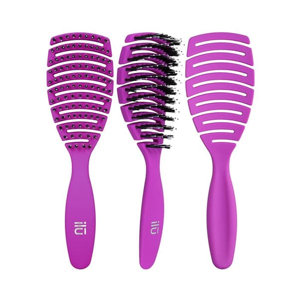 Ilū Easy Detangling Hair Brush Purple - detanglingborste