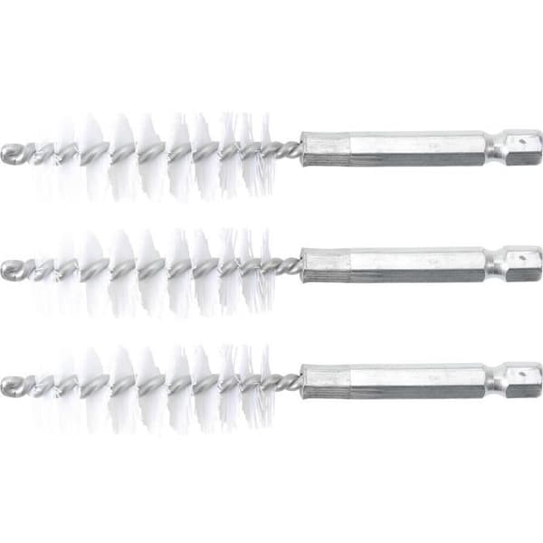 Platt nylonborste - BGS - 3078-17-N - 17 mm - 6,3 mm - 3 stycken