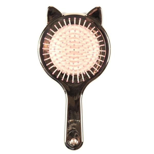 Hårborste "Katt" 19cm Roséguld