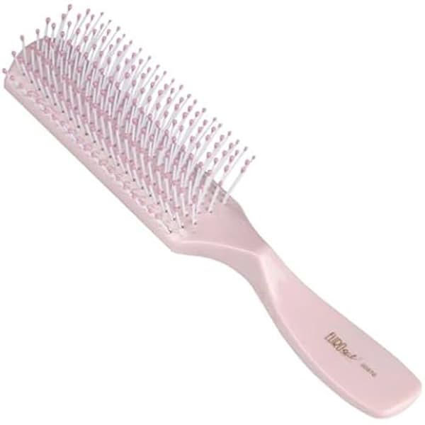 Platt plastborste - EUROSTIL - Modell 150 g - Färg rosa - För vuxna - Unisex