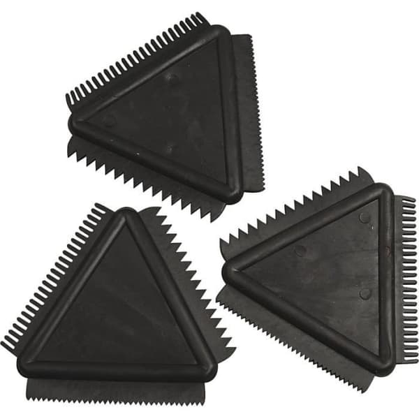 Triangulära kammar - Okänt märke - 3 effekter - 9 cm - 3 st