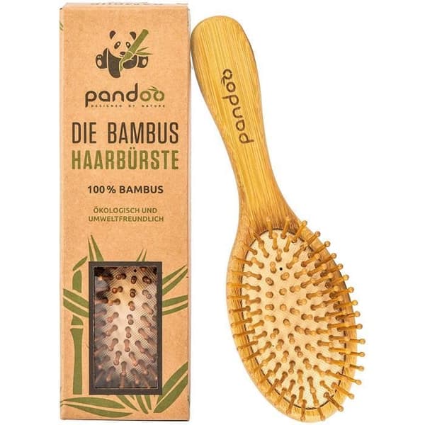 pandoo - Hårborste i naturlig bambu | Vegan