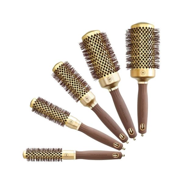 Rund borste - OLIVIA GARDEN - BLOWOUT SHINE - Ø45 - Joniserade borst - Snabbtorkande