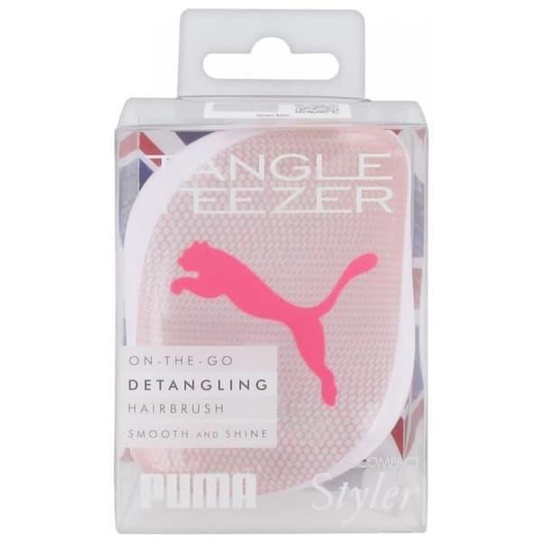 Hårborste - TANGLE TEEZER - Compact Styler - Puma Pink - För barn - Lätt att reda ut