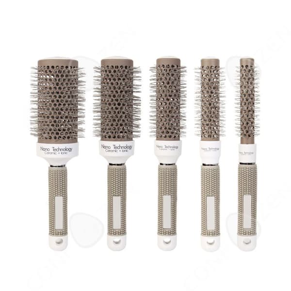 C Hårkam 5 delar set cylindrisk kam keramisk roller kam keramisk kam anpassa sig till olika lockar