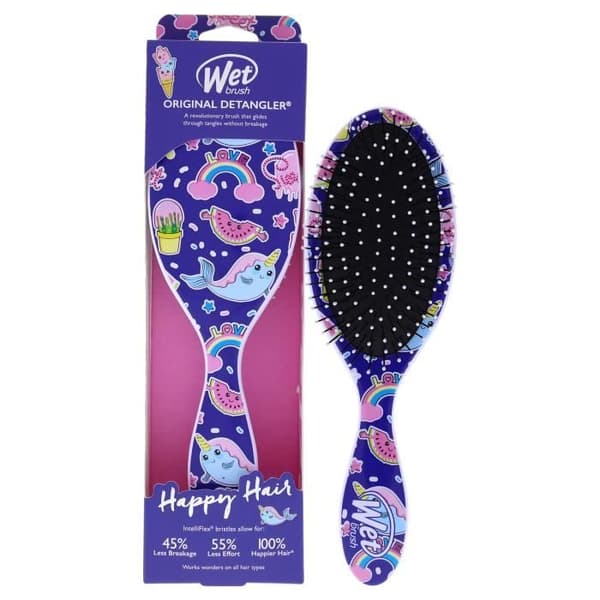 Original borste för att reda ut Happy - Fantasy by Wet Brush för unisex - 1 borste Pc