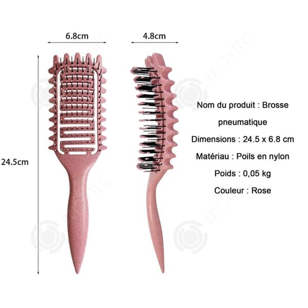 INN Kam 24,5x6,8cm set med kamborste hårstylingverktyg Luftkudde kam kam antistatisk massagekam