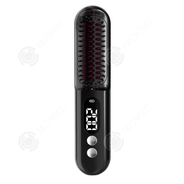 INN Brosse lissante 4500mAh trådlös hårborste med smart temperaturkontroll och digital visning