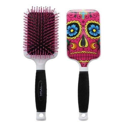 Bifull - Flat Pneumatic Brush Skully Pink