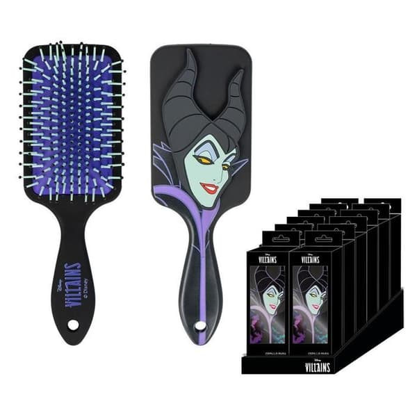 Cerda Disney Villains Maleficent hårborste för kvinnor (x12)
