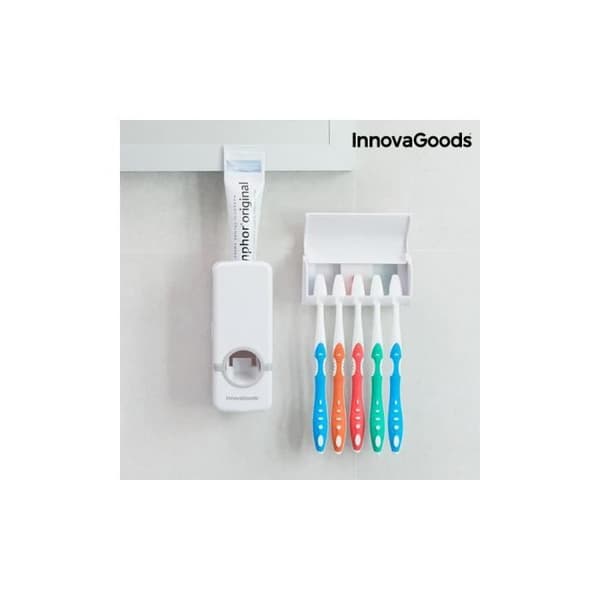 Tandkrämdispenser - InnovaGoods - V0100857 - Vit - ABS - Praktisk och hygienisk