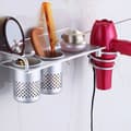 Miniatyrbild 1 av 4: Hårtork Hållare Montering Förvaringshylla Fäste Aluminium Väggmonterat badrum