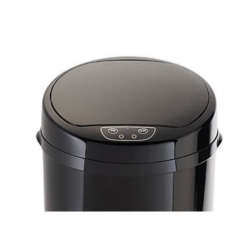 Echtwerk EW-AE-0210 Rostfritt stålsoptunna med automatisk öppning via infraröd sensor 30 l, Schwarz (), 30