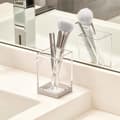 Miniatyrbild 3 av 4: Interdesign - 41180 - iDesign Eu Clarity Soap Dish Abs Clear/Brush 6,35 x 6,35 x 10,16 cm
