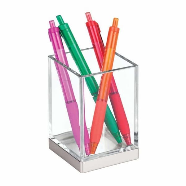 Interdesign - 41180 - iDesign Eu Clarity Soap Dish Abs Clear/Brush 6,35 x 6,35 x 10,16 cm