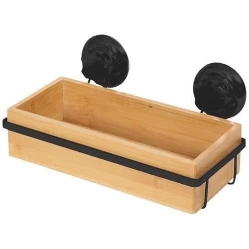 COMPACTOR Liten hylla med sugpropp - Naturlig bambu och metall