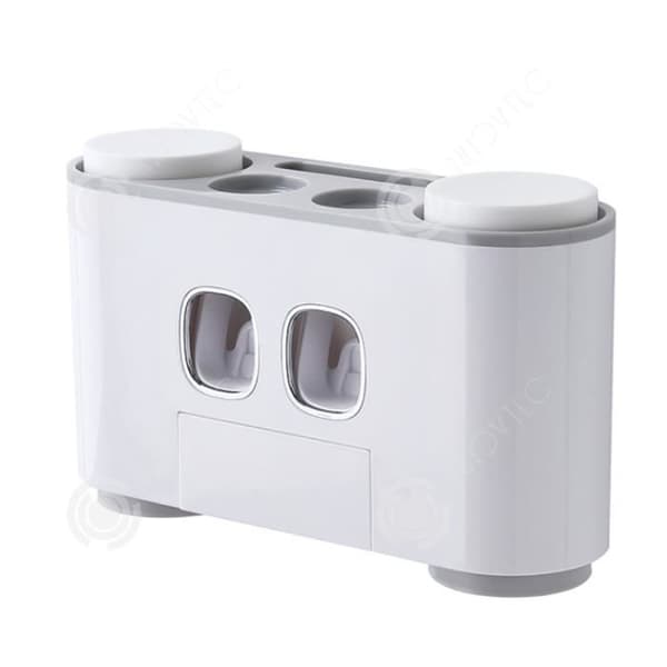 INN® Tandkräm Squeezer Punch Fri Vägghängande Fyrkopps Tandborsthållare Badrum Tandborsthållare
