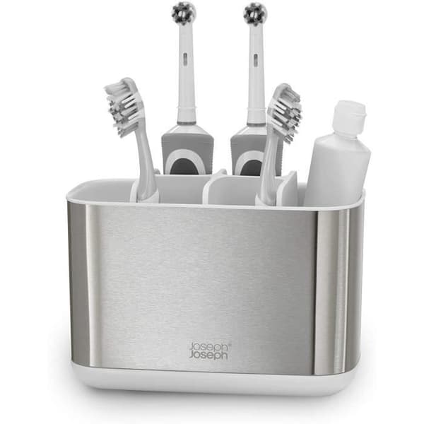 Joseph Joseph tandborsthållare 18 x 14 cm rostfritt stål silver