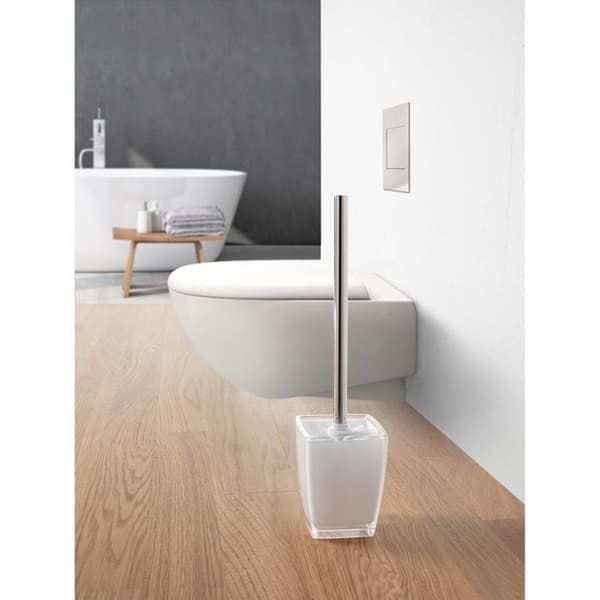 Metaltex - 401038014 - Borststil Plast/Rostfritt stål Vit/Transparent 10 x 10 x 37,5 cm