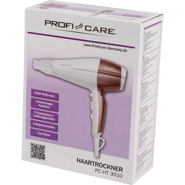 Profi-Care PC-HT 3010 Hårtork Vit, Champagne