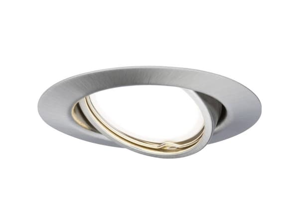 Paulmann Innebygd lys Sokkel bevegelig 1x5W 230V GU10 51mm Børstet jern/Metall