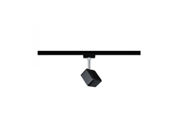 Paulmann URail System Spot Cube 1x8W Matt Black/Chrome230V Metall 4000K dimbar