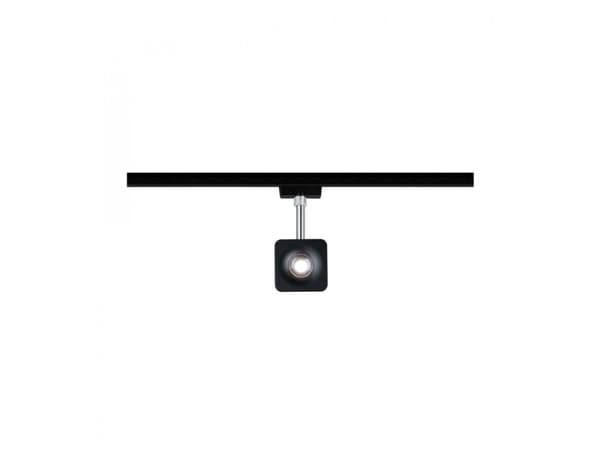 Paulmann URail System Spot Cube 1x8W Matt Black/Chrome230V Metall 4000K dimbar