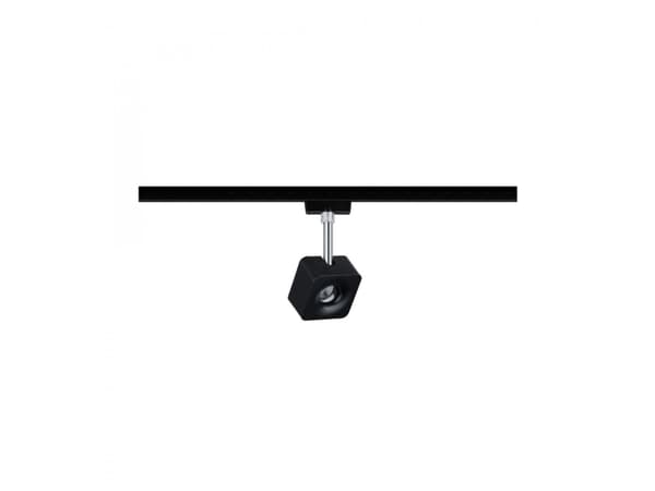 Paulmann URail System Spot Cube 1x8W Matt Black/Chrome230V Metall 4000K dimbar