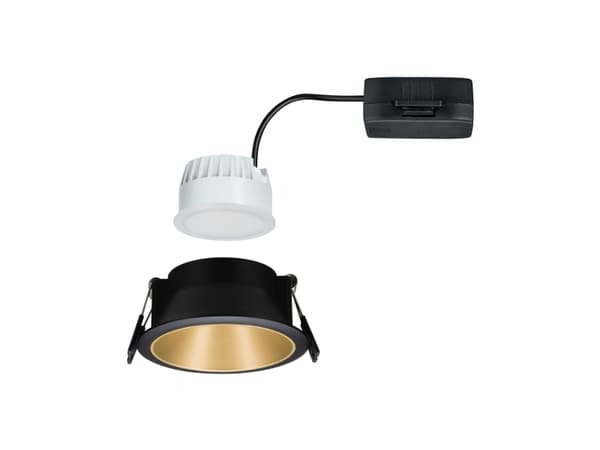 Paulmann Recessed luminaire Cole Coin 3-st LED dimmer 1x6.5W 2700K 230V Black/Gold-Mat/Plastic