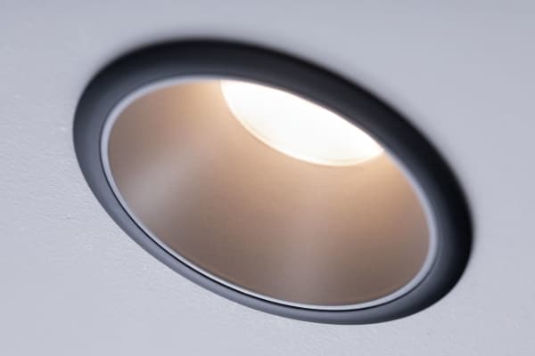 Paulmann Recessed luminaire Cole Coin 3-st LED dimmer 1x6,5W 2700K 230V Black/Silver-Mat/Plastic