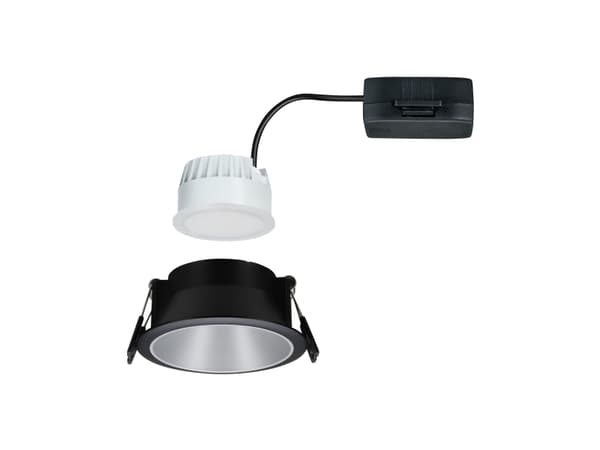 Paulmann Recessed luminaire Cole Coin 3-st LED dimmer 1x6,5W 2700K 230V Black/Silver-Mat/Plastic