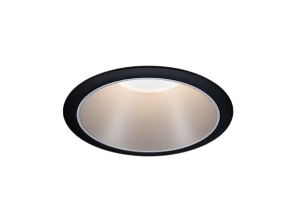 Paulmann Recessed luminaire Cole Coin 3-st LED dimmer 1x6,5W 2700K 230V Black/Silver-Mat/Plastic Sort, Sølv