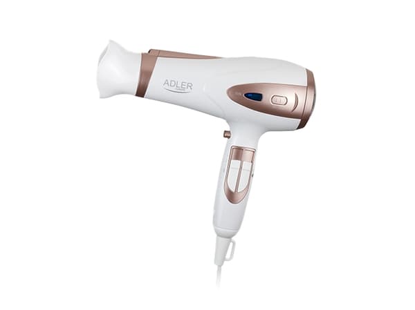 Adler AD 2248 hair dryer ionization, 2200W Bronse, Hvit