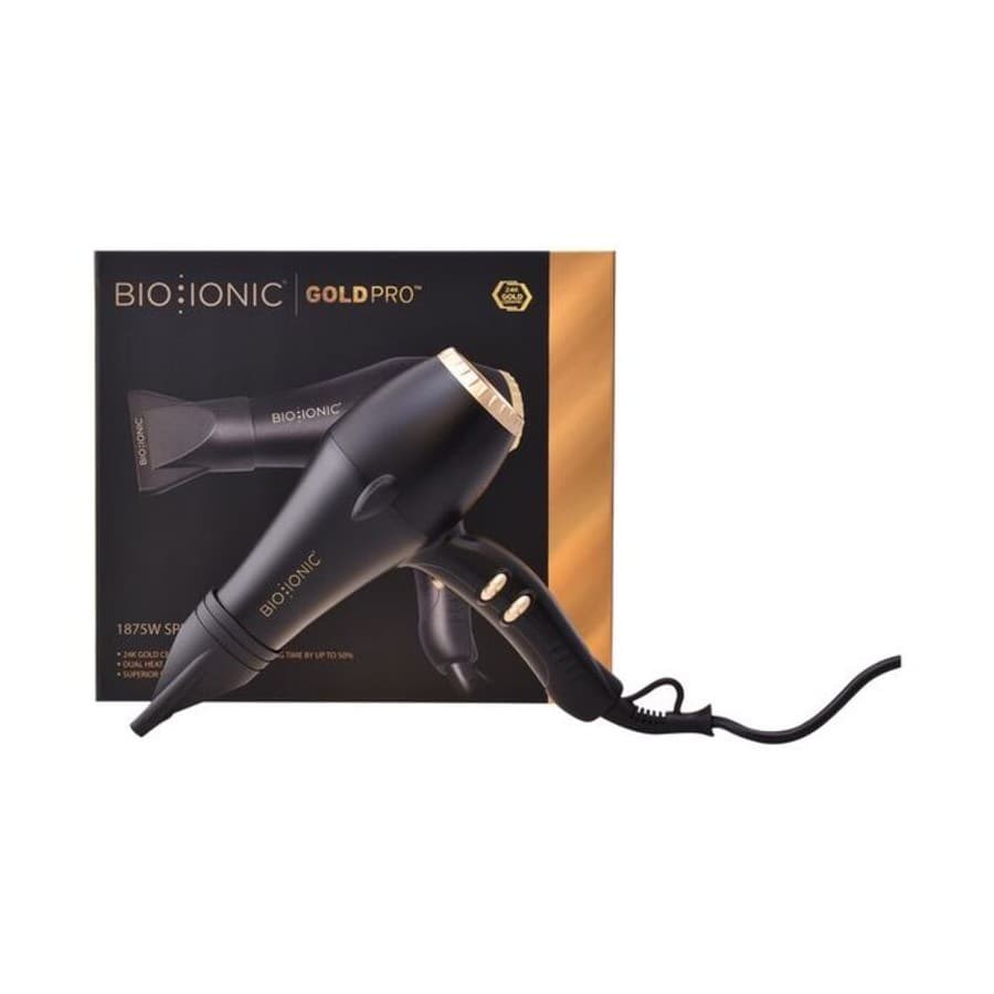 Hårtørrer Gold Pro Bio Ionic 1200W Sort