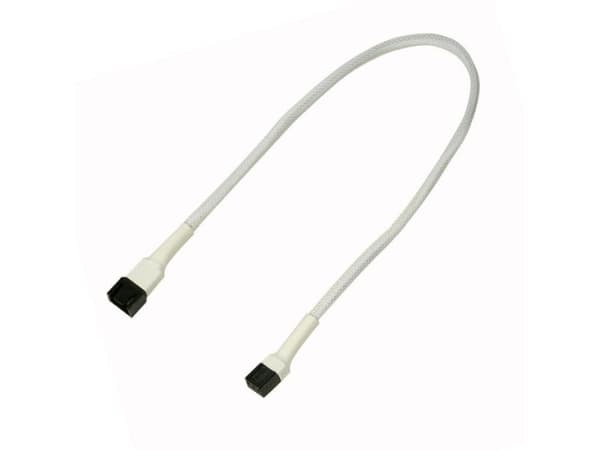 Nanoxia 3-Pin Molex extension cable 30 cm, white (900400000)