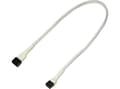 Miniatyrbilde 5 av 5: Nanoxia 3-Pin Molex extension cable 30 cm, white (900400000)