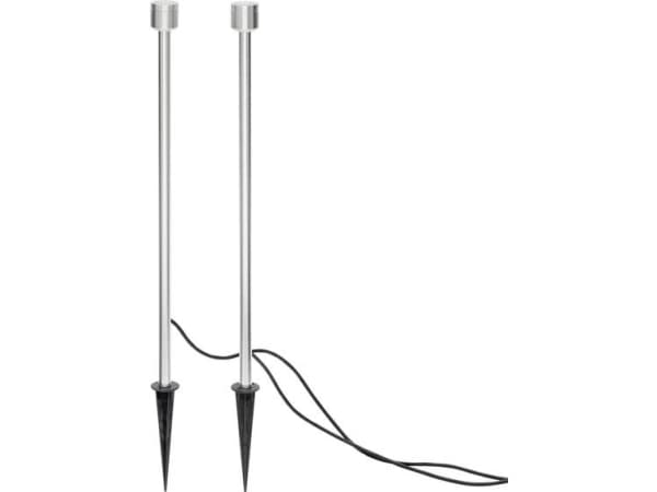 Konstsmide 7964-000, Nedtryckbar spotlight, 2 lampor, LED, 6 W, 500 LM, Grå