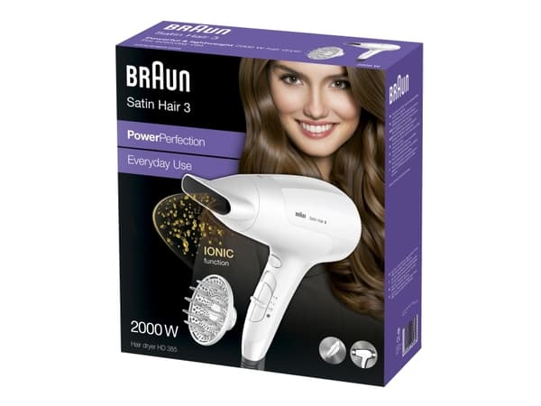 Braun Satin Hair 3 HD 385 PowerPerfection - Hiustenkuivaaja