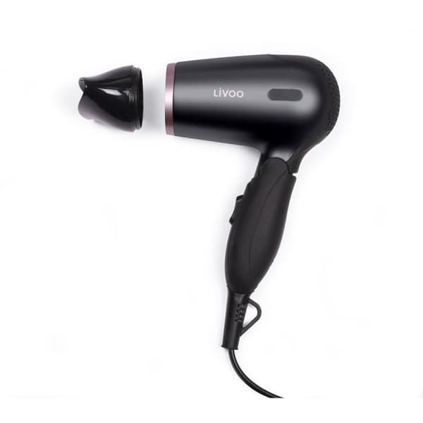 LIVOO DOS175 - Hårtork - 2 hastigheter - Bi-spänning: 120/230 Volt - Fällbart ergonomiskt handtag