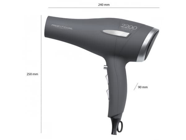 ProfiCare PC-HT 3045 - Hårtork - antracit/silver
