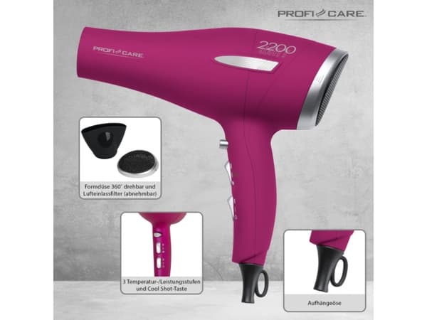 Hair dryer ProfiCare DRYER PROFICARE PC-HT 3045 VIOLET