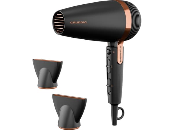 Grundig HD 8080, Musta, Ruusukulta, Yksivärinen, Ripustuslenkki, 3 m, 2300 W