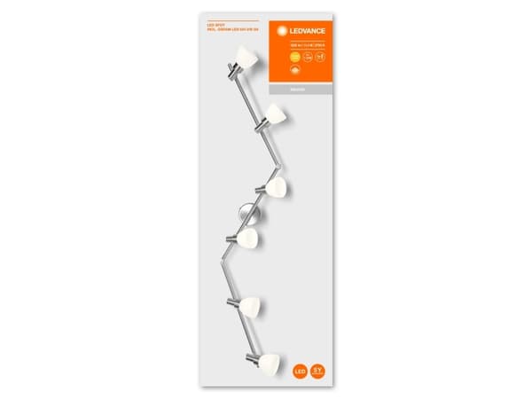 LEDVANCE SPOT, Overflateegnet, G9, 6 ampuller, LED, 11,4 W, Sølv Sølv