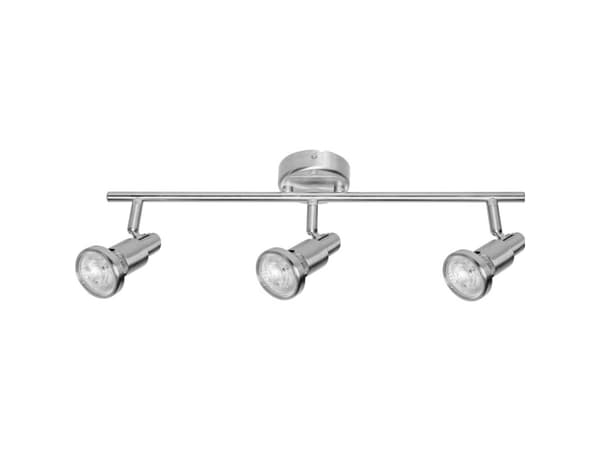 LEDVANCE SPOT, Overflateegnet, GU10, 3 ampuller, LED, 7,8 W, Sølv