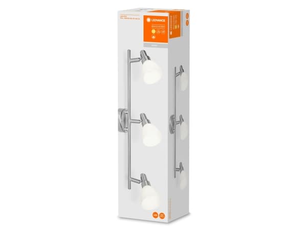 LEDVANCE SPOT, Overflateegnet, G9, 3 ampuller, LED, 5,7 W, Sølv