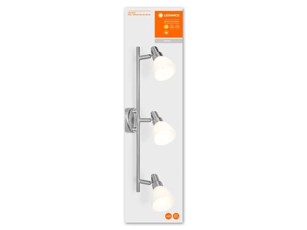 LEDVANCE SPOT, Overflateegnet, G9, 3 ampuller, LED, 5,7 W, Sølv Sølv