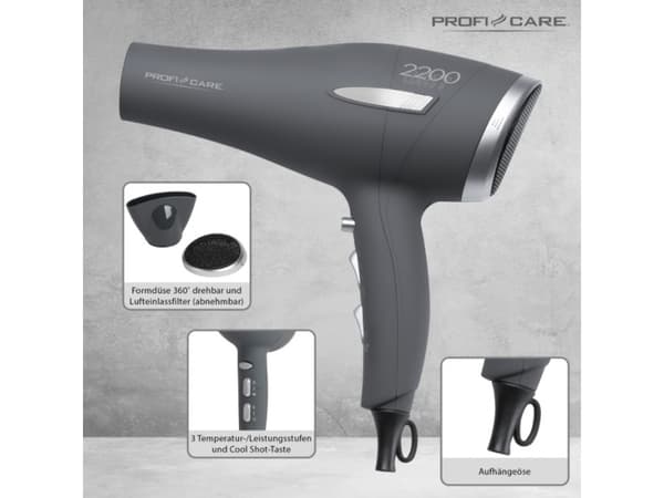 Professional hair dryer PC-HT 3045 Anthracite